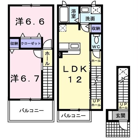 上の森ハウスの物件間取画像